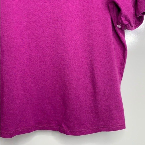 NWOT 14th & UNION • Pleated Sleeve Deep Purple Top - Picture 4 of 7